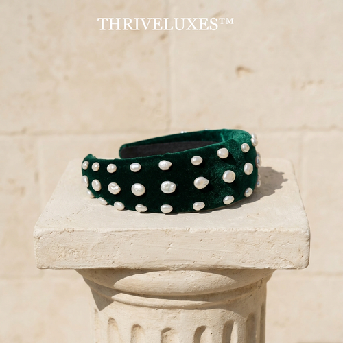 👑Thriveluxes™THE EMERALD COURT HEADBAND