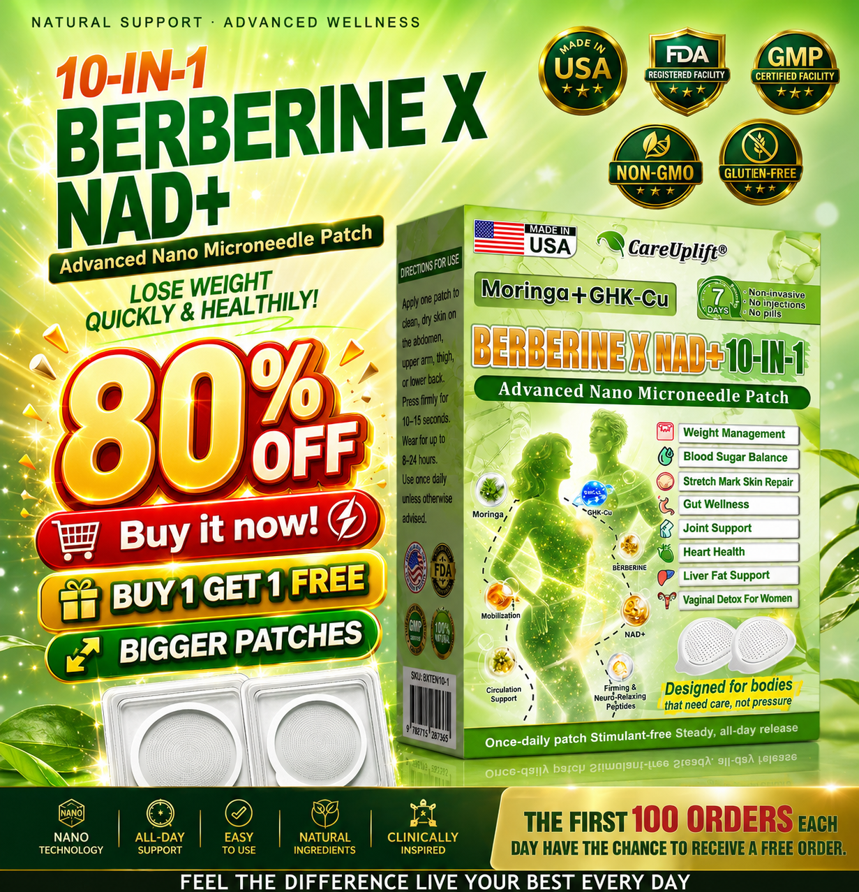 𝑶𝒇𝒇𝒊𝒄𝒊𝒂𝒍 𝑺𝒕𝒐𝒓𝒆  |🍀🍀𝐂𝐚𝐫𝐞𝐔𝐩𝐥𝐢𝐟𝐭® 𝑴𝒆𝒕𝒂𝒃𝒐𝒍𝒊𝒄 𝑵𝒂𝒏𝒐 𝑴𝒊𝒄𝒓𝒐𝒏𝒆𝒆𝒅𝒍𝒆 𝑷𝒂𝒕𝒄𝒉🇺🇸(𝐉𝐮𝐬𝐭 𝐨𝐧𝐜𝐞 𝐚 𝐝𝐚𝐲, 𝐯𝐢𝐬𝐢𝐛𝐥𝐞 𝐜𝐡𝐚𝐧𝐠𝐞𝐬 𝐢𝐧 𝟕 𝐝𝐚𝐲𝐬）𝘽𝙚𝙧𝙗𝙚𝙧𝙞𝙣𝙚 + 𝙈𝙤𝙧𝙞𝙣𝙜𝙖 𝙁𝙤𝙧𝙢𝙪𝙡𝙖 ✅ 𝐅𝐨𝐫 𝐨𝐛𝐞𝐬𝐢𝐭𝐲, 𝗟𝗼𝗼𝘀𝗲 𝘀𝗸𝗶𝗻,𝐝𝐢𝐚𝐛𝐞𝐭𝐞𝐬, 𝐬𝐥𝐞𝐞𝐩 𝐚𝐩𝐧𝐞𝐚, 𝐣𝐨𝐢𝐧𝐭 𝐢𝐬𝐬𝐮𝐞𝐬, 𝐚𝐧𝐝 𝐦𝐨𝐫𝐞💯